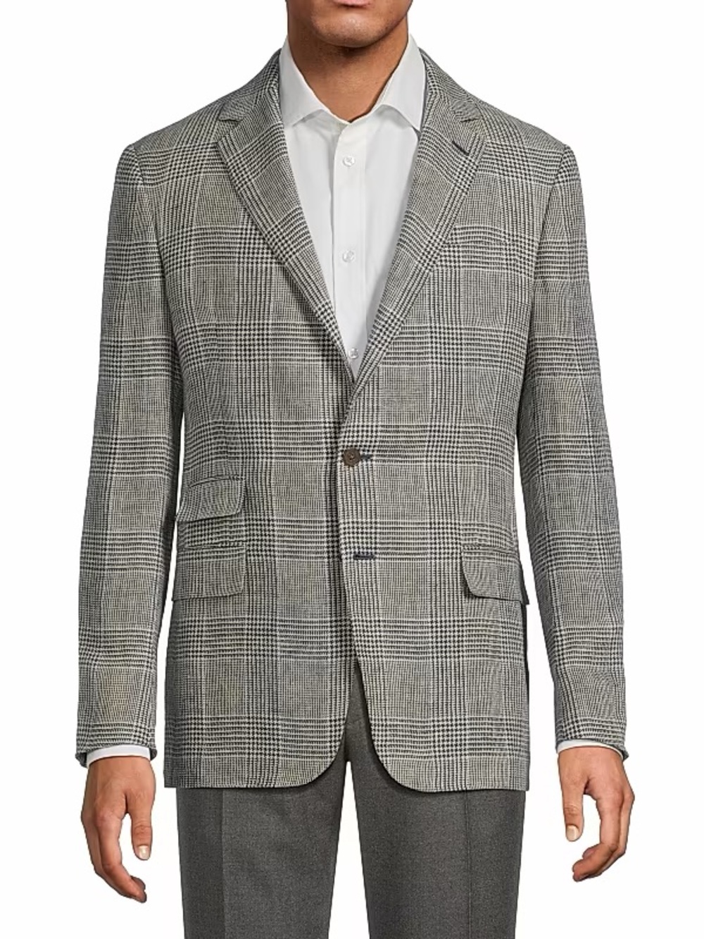 Ralph Lauren Black & Gray Glen Plaid Sport Coat
